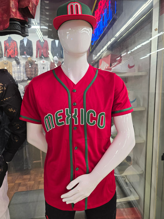 MÉXICO BASEBALL EMBROIDERED JERSEY