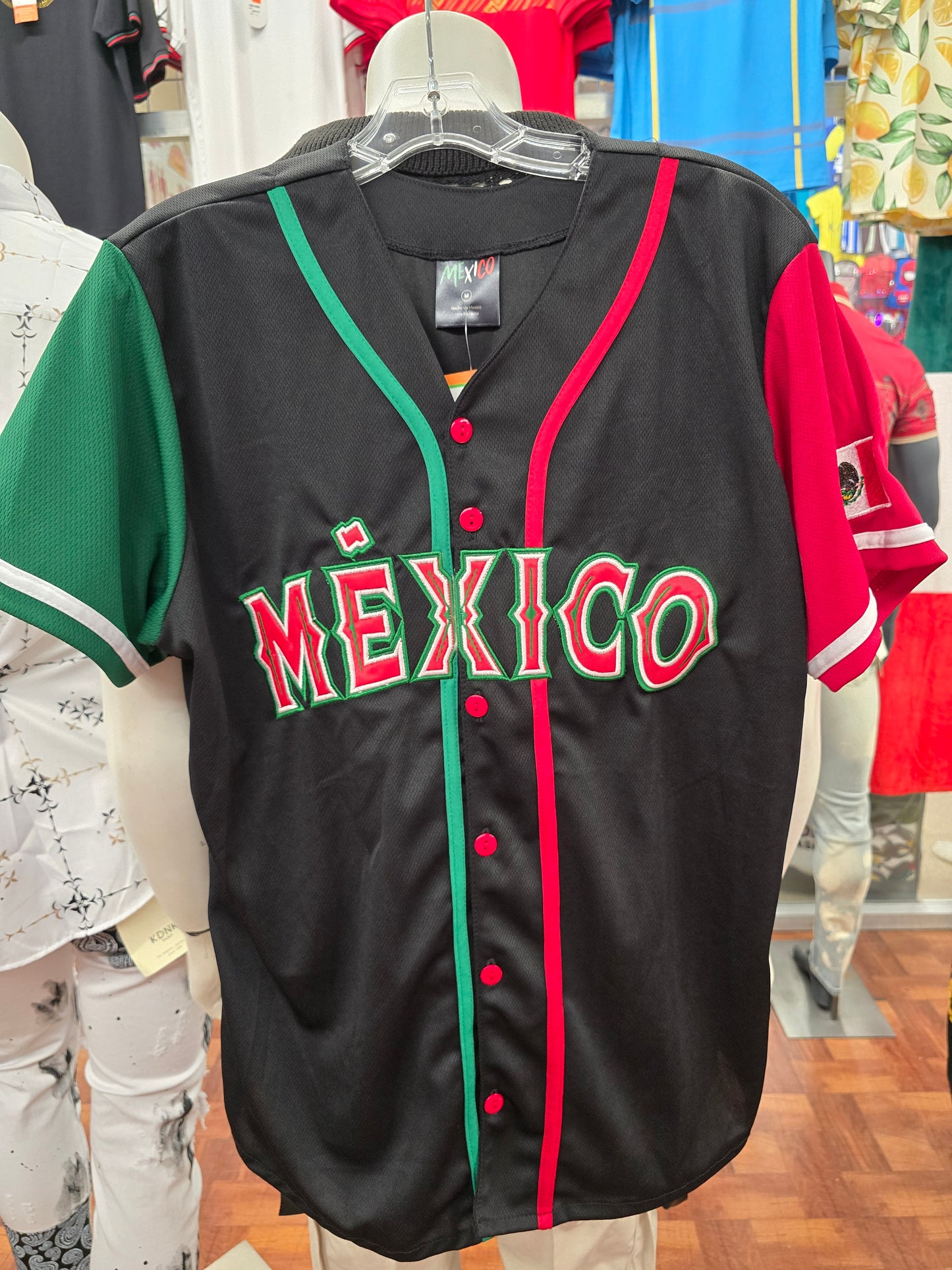 MÉXICO BASEBALL EMBROIDERED JERSEY