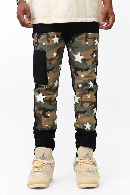 STAR CAMO CARGO PANTS JEAN'S