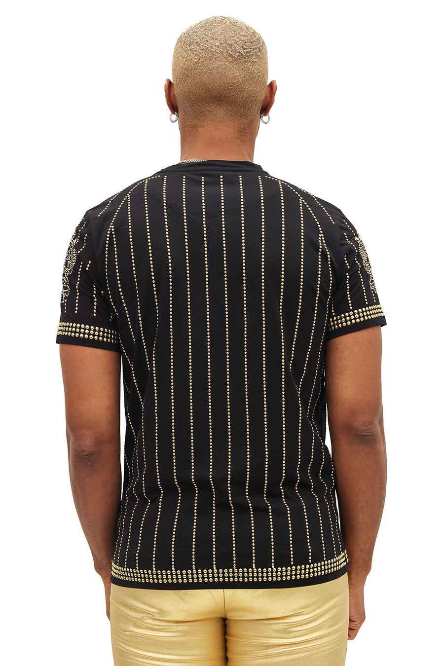 LION RHINESTONE DETAILS T SHIRT