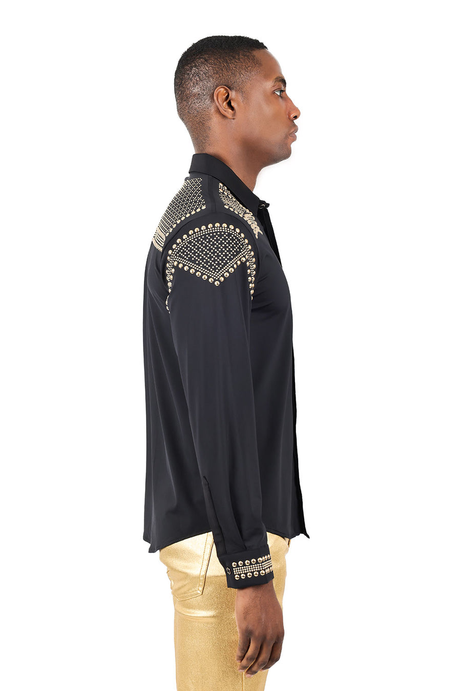 LUXURY HIGH QUALITY STUDDED MEN'S SHIRT