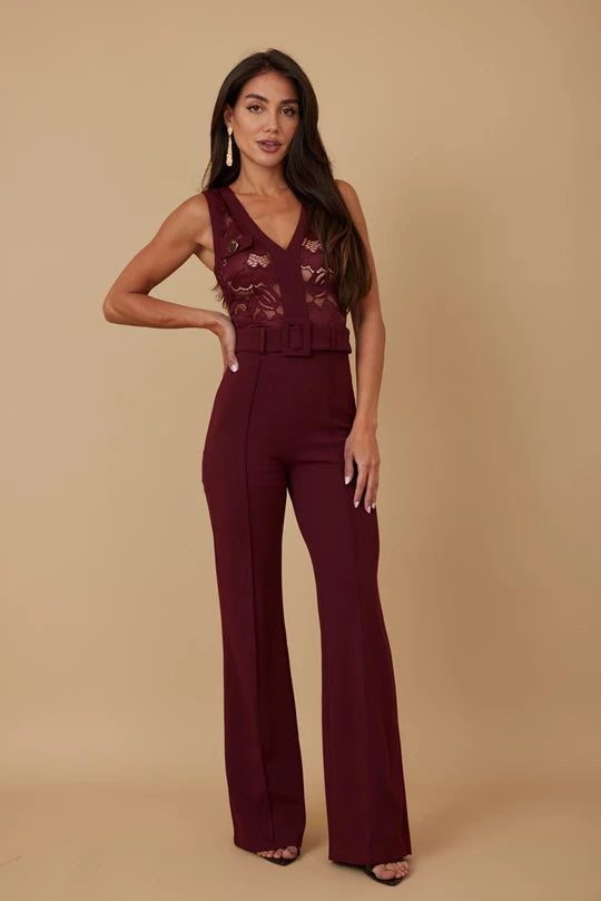 CELINE BELTED JUMPSUIT