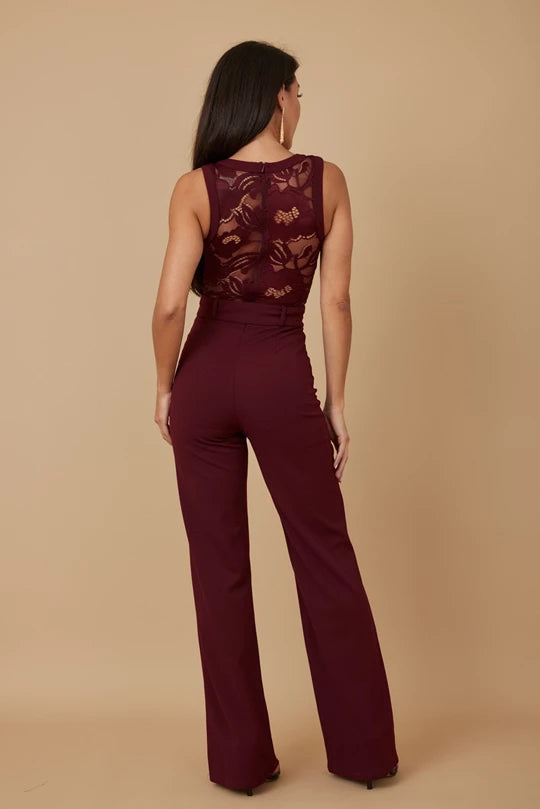 CELINE BELTED JUMPSUIT