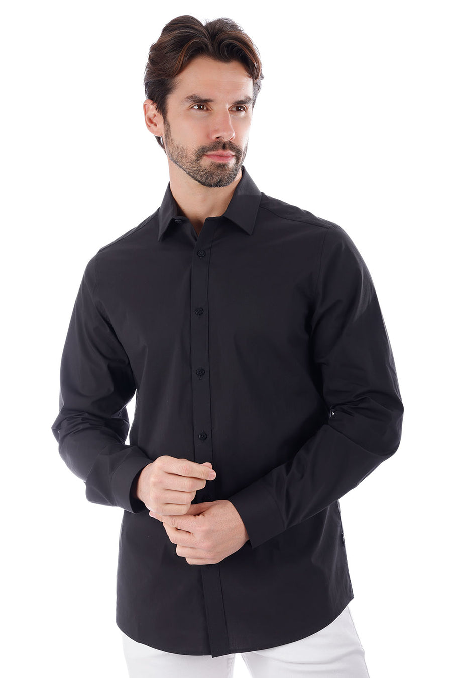 PLAIN PREMIUM MEN'S LONG SLEEVE SHIRT