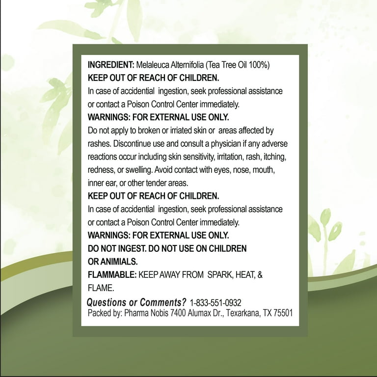 TEA TREE OIL 100% ESSENTIAL OIL