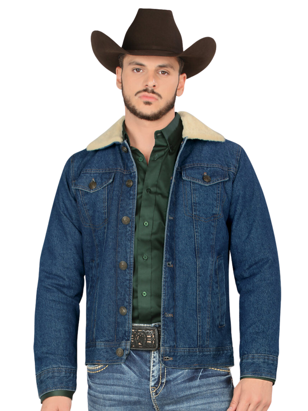 MEN'S FLEECE LINED THERMAL DENIM JACKET