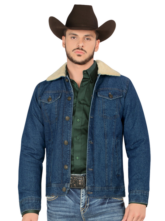 MEN'S FLEECE LINED THERMAL DENIM JACKET