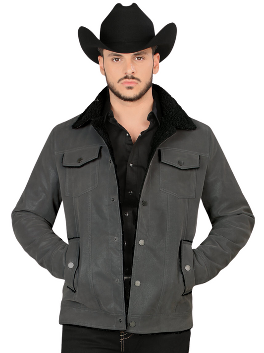 MEN'S THERMAL DENIM FLEECE LINED DENIM JACKET