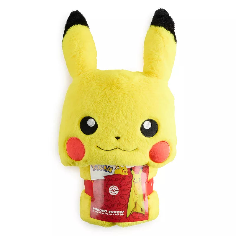 POKEMON PIKACHU HOODED THROW BLANKET