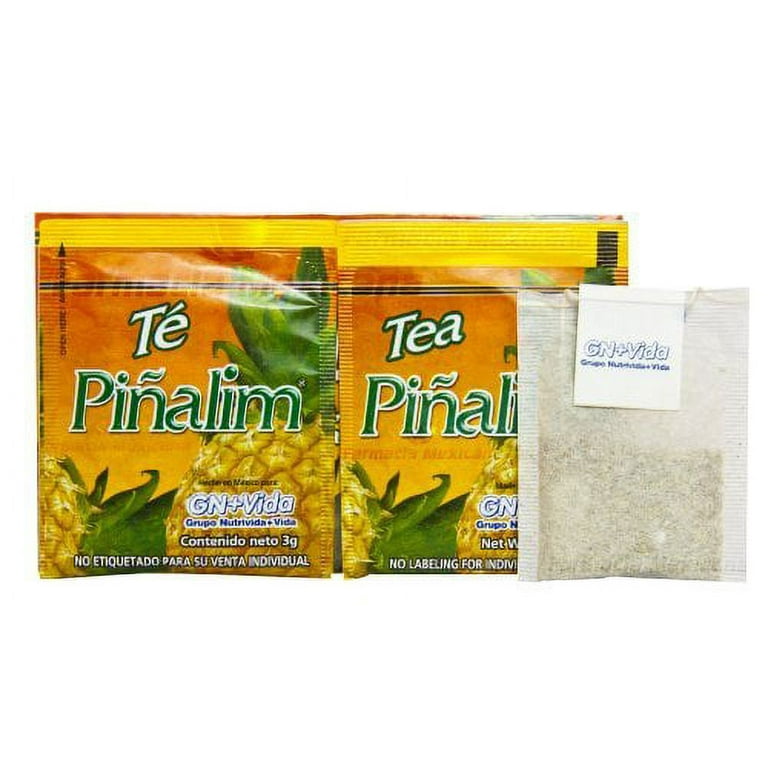 PIÑALIM TEA PINEAPPLE, FLAX, GREEN AND WHITE TEA BLEND MEXICAN FORMULA