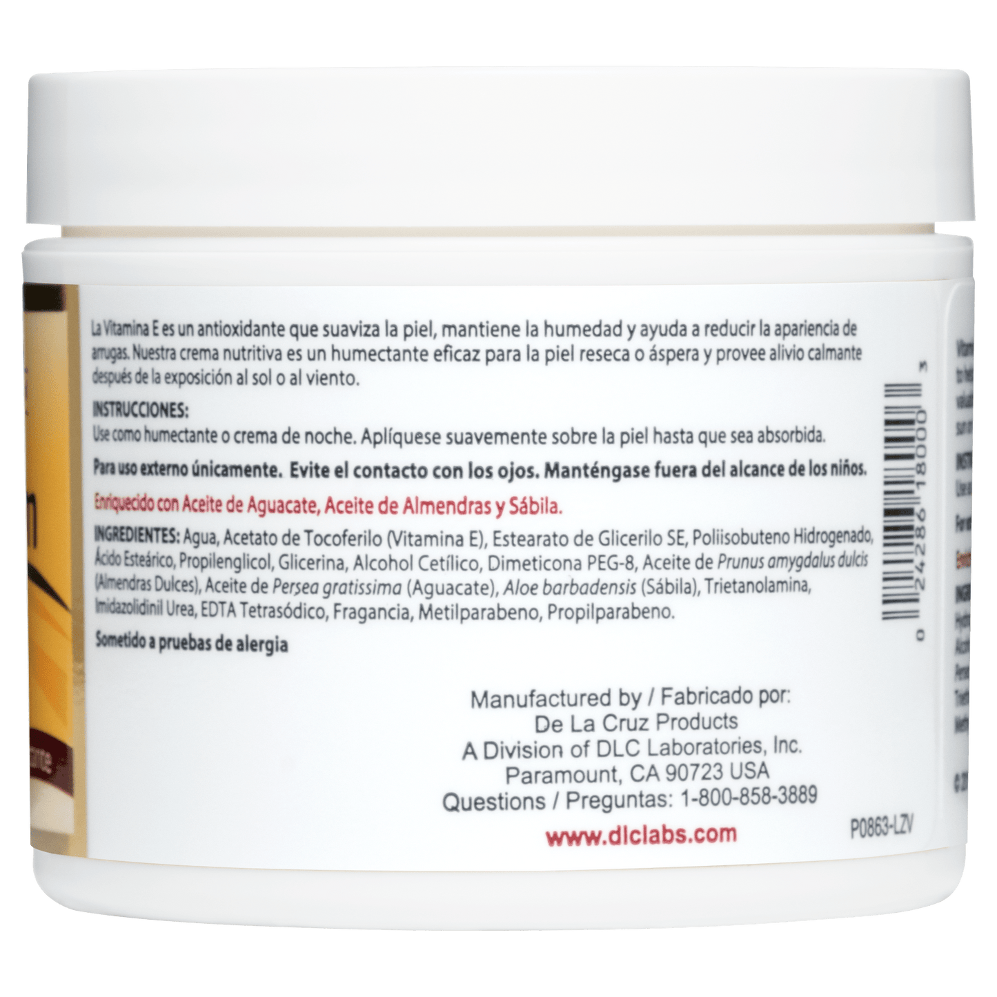 VITAMIN E CREAM 4 OZ.