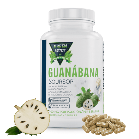 GREEN ROYALTI GRAVIOLA GUANABANA SOURSOP CAPSULES IMMUNE SUPPORT