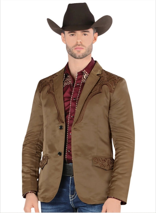 WESTERN EMBROIDERED MEN'S COWBOY BLAZER