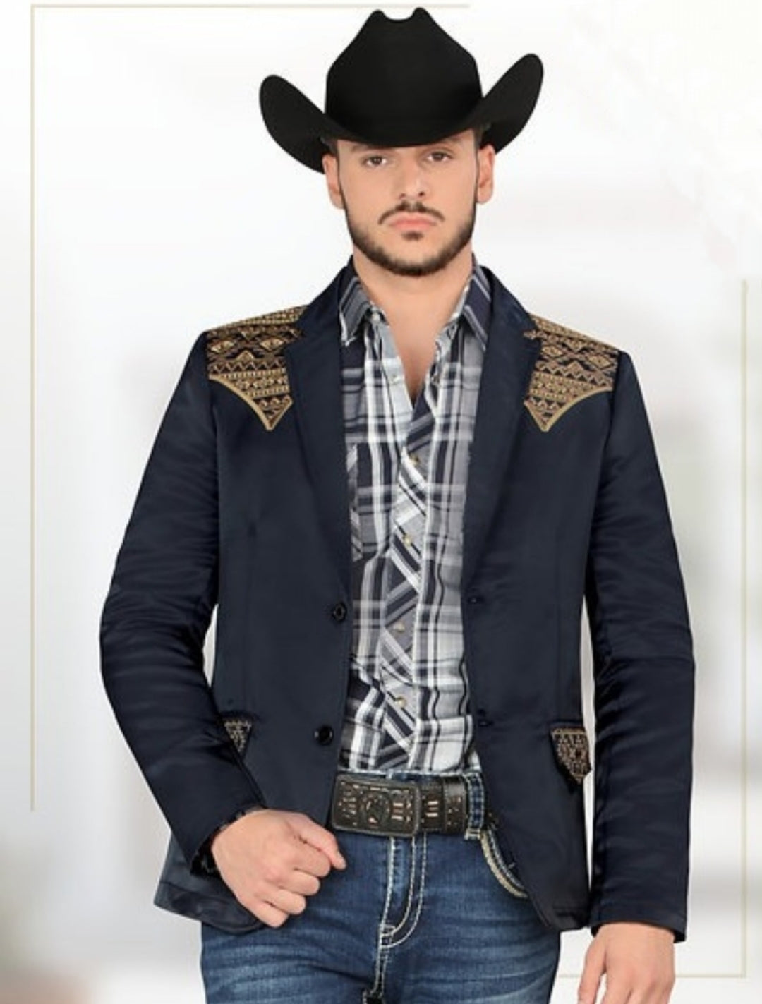 WESTERN COWBOY EMBROIDERED BLAZER