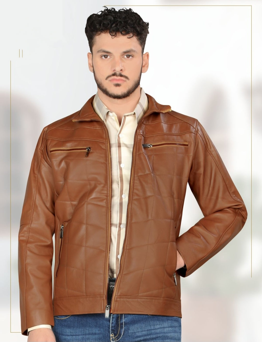 LUXURY LEATHER MEN JACKET