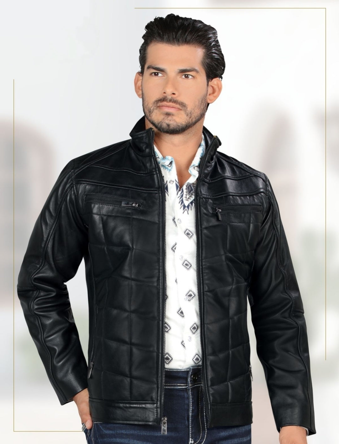 LEATHER LUXURY MEN JACKET