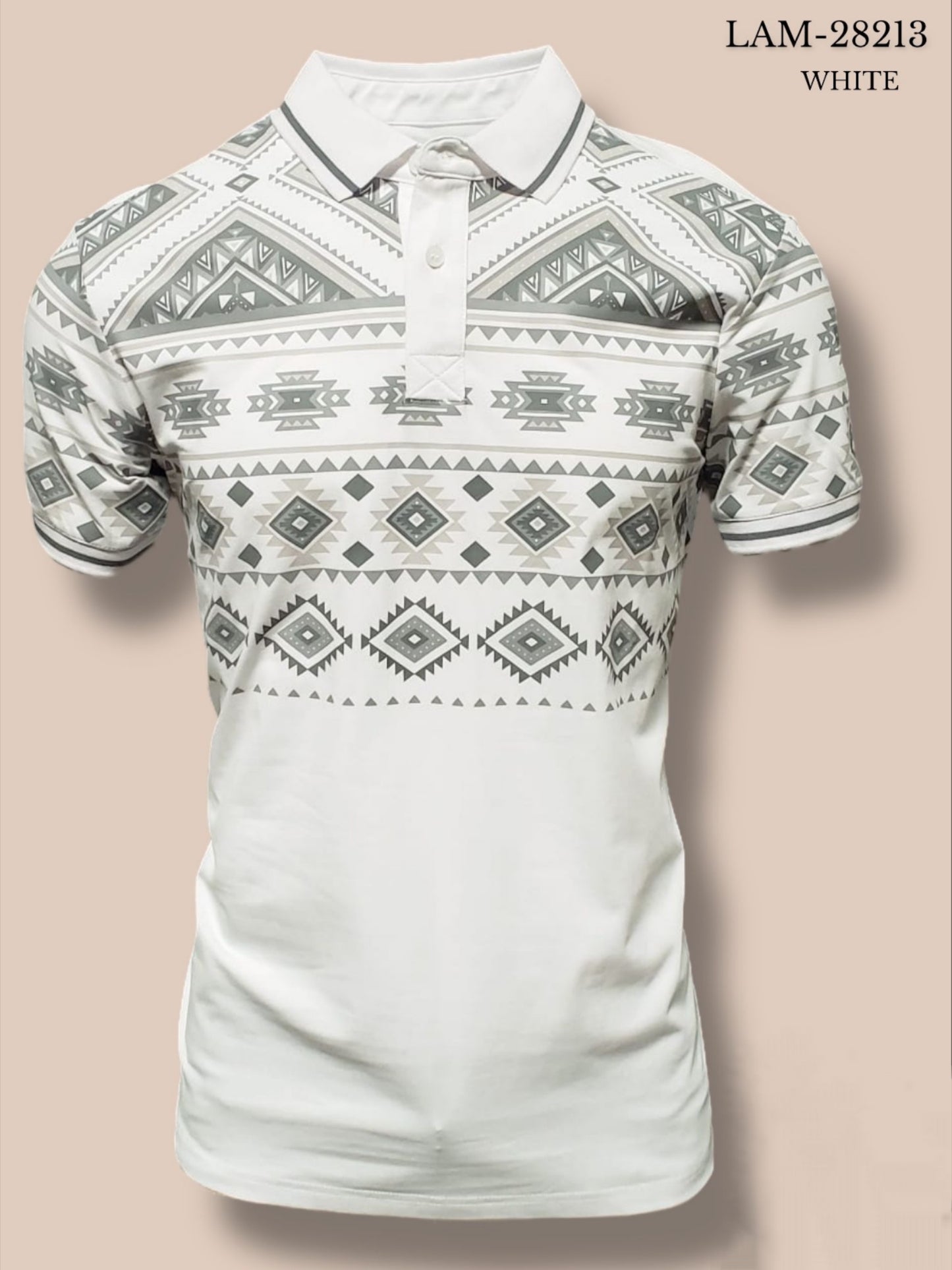 AZTEC PRINTED MEN POLO SHIRT