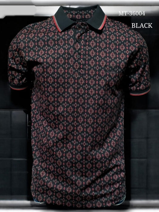 MEN MODERN PRINTED POLO SHIRT