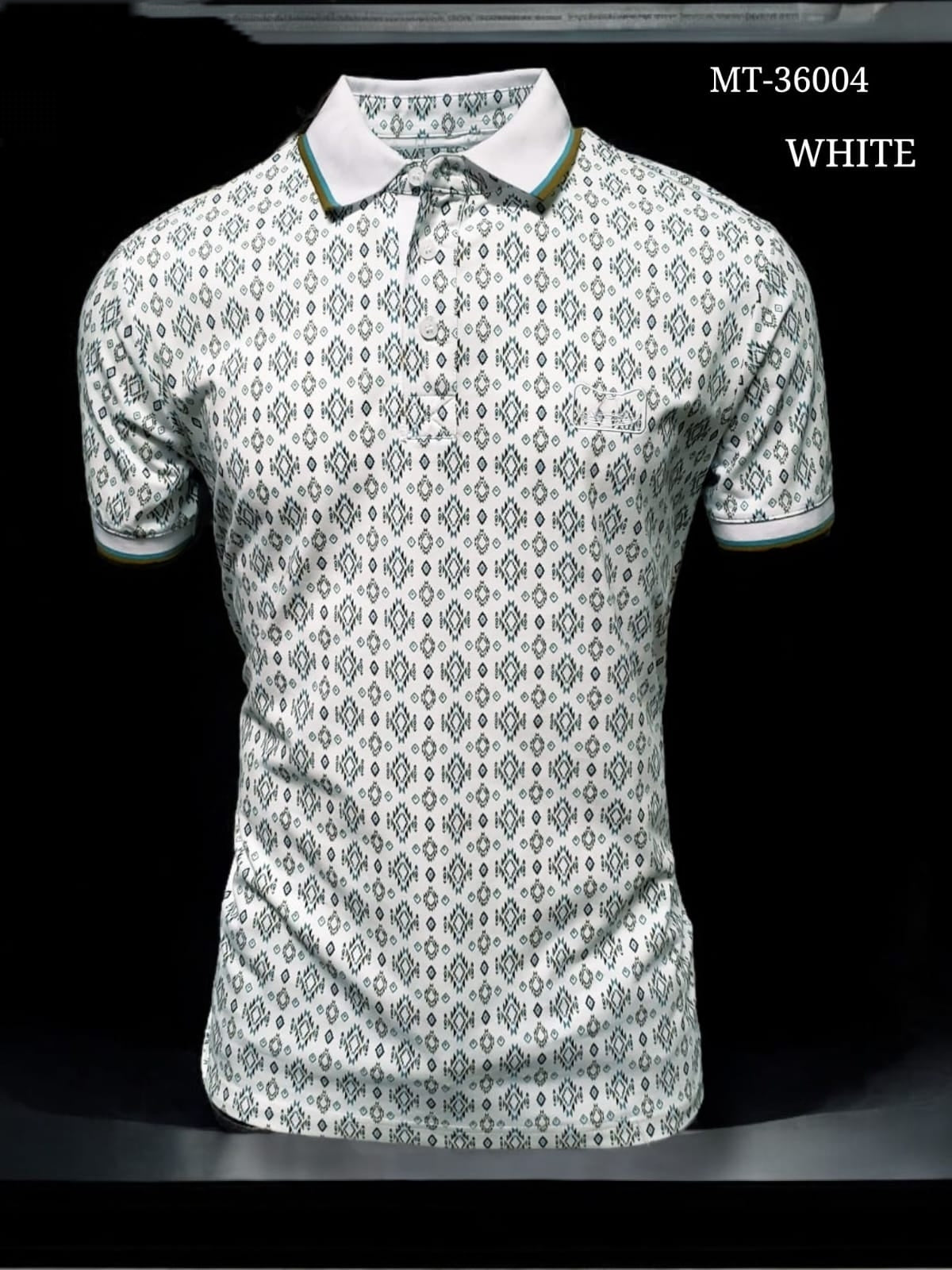 MEN MODERN PRINTED POLO SHIRT