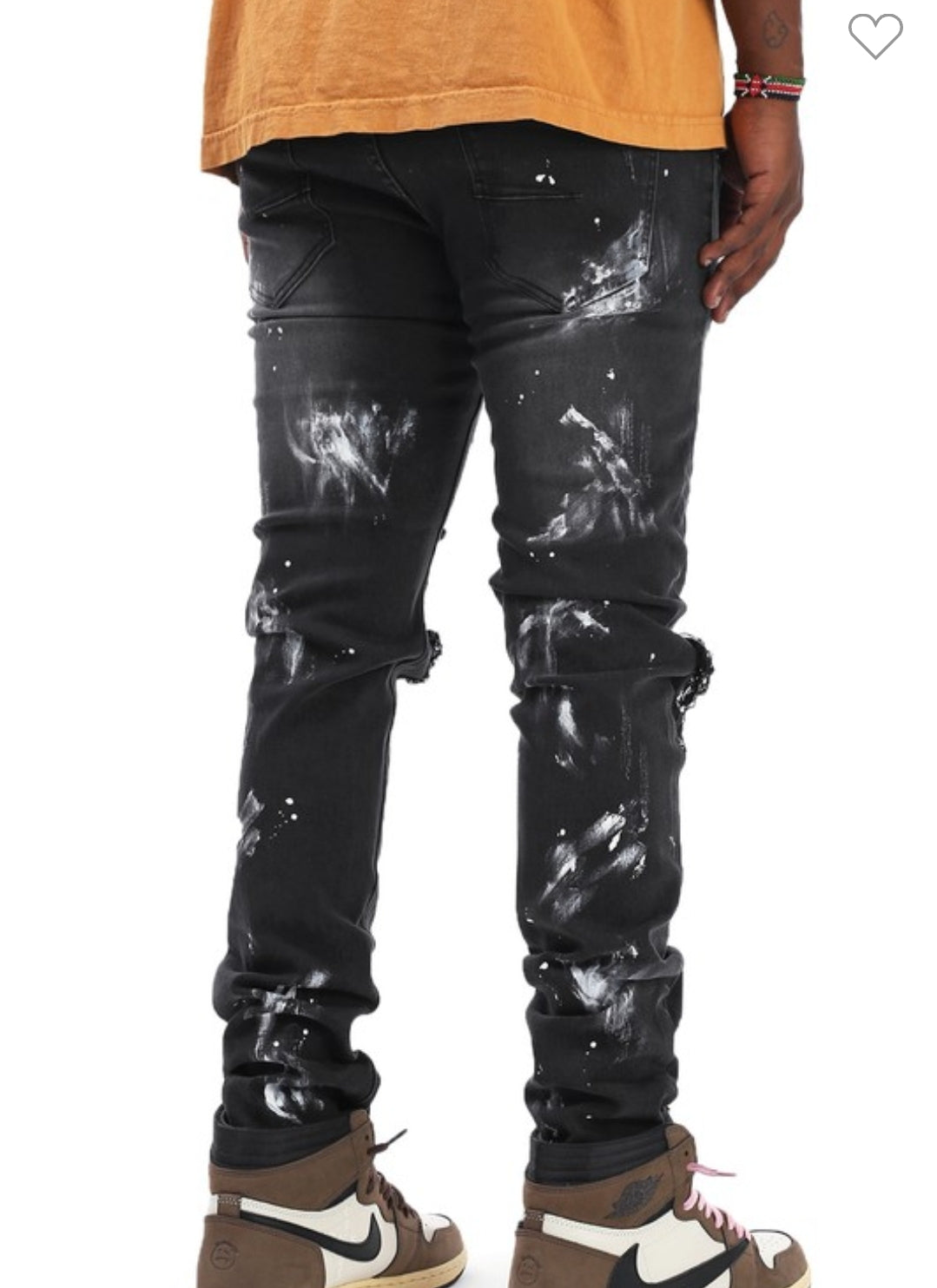 MULTIPLE PATCHES RIPS JEANS