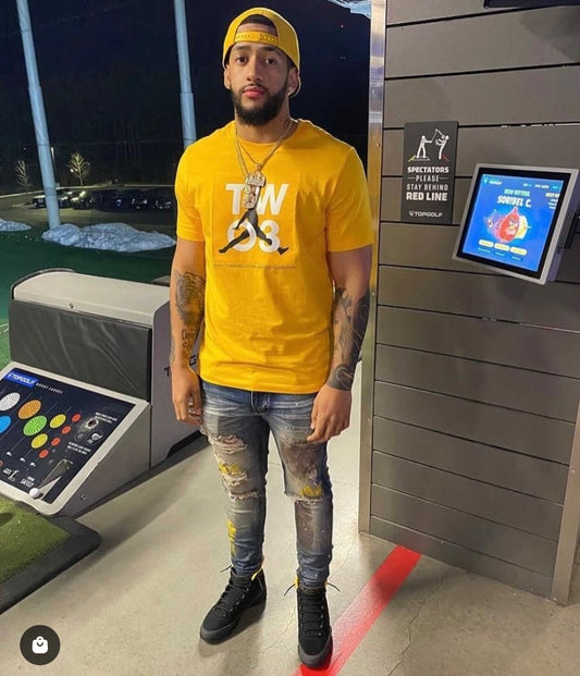 PAINTED RIPPED DESTROYED JEANS