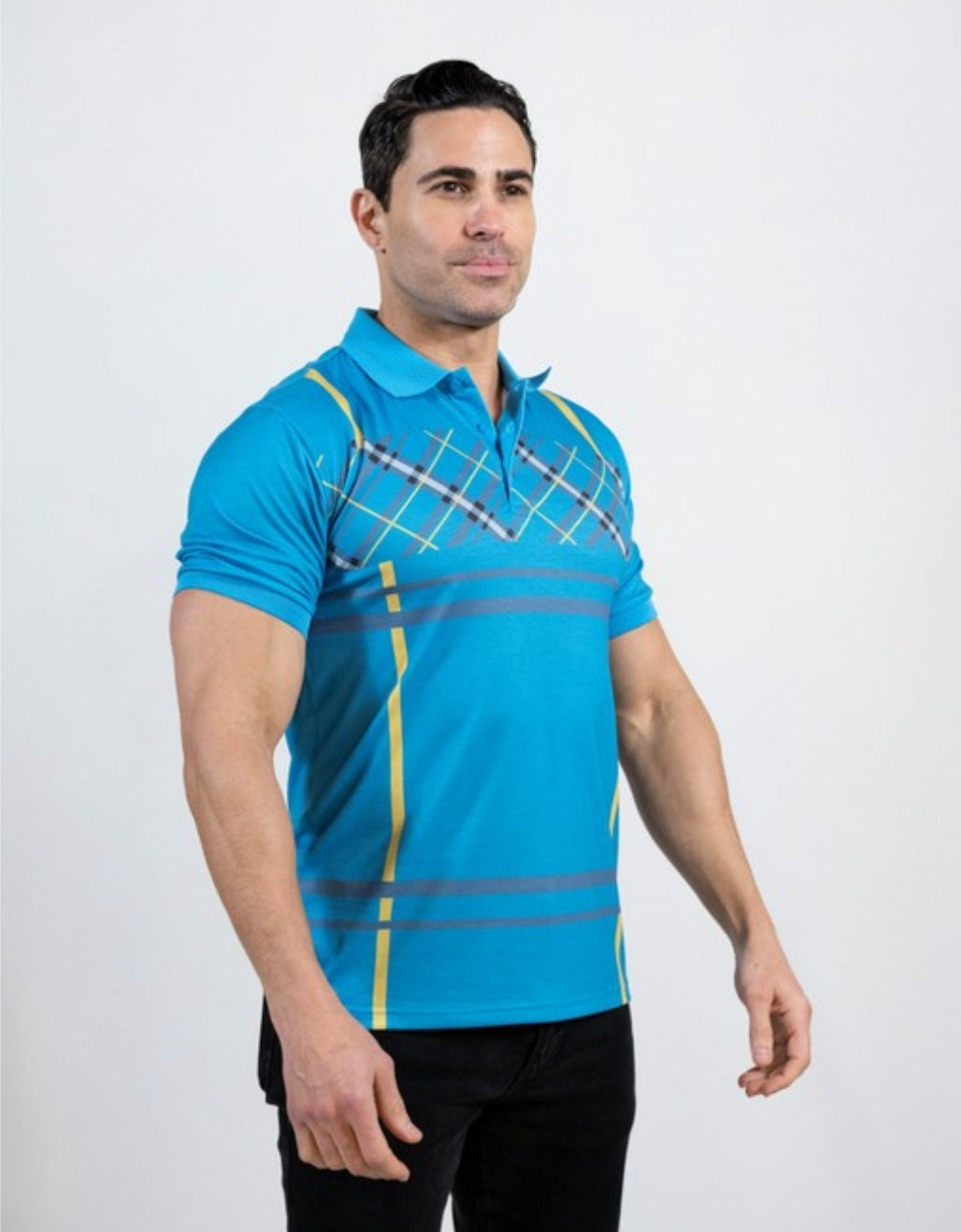 MEN FASHION STRETCH POLO SHIRT