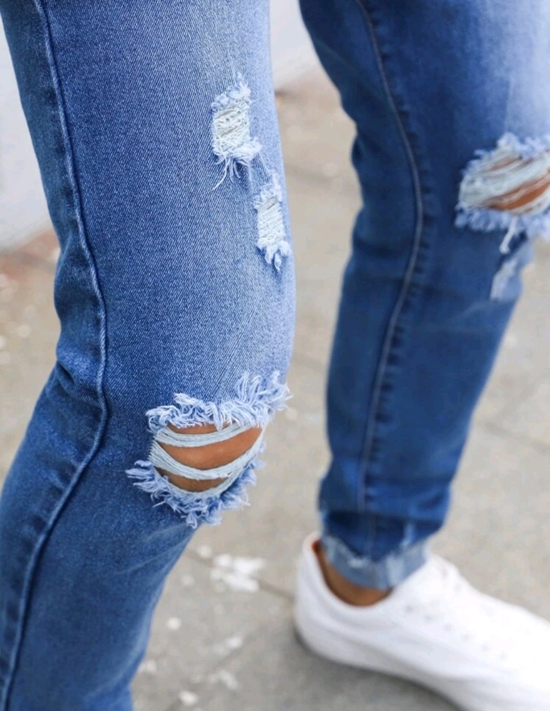 RIPED STRETCH MEN'S JEAN'S