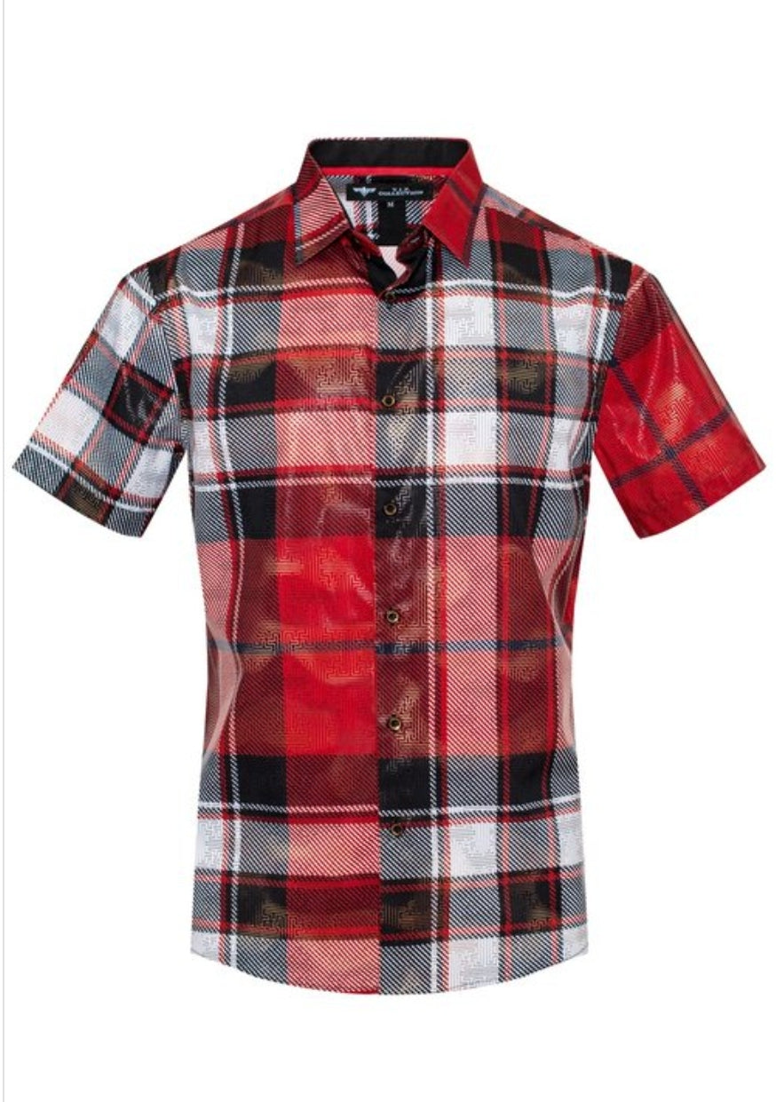 PRINTED MODERN FIT SHORT SLEEVE SHIRT