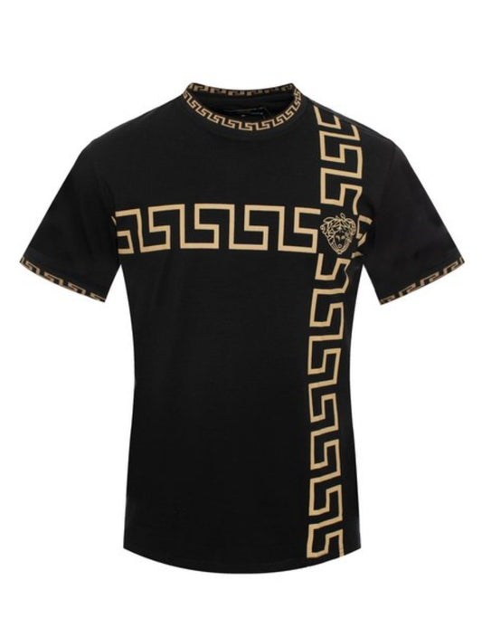 GREEK PRINTED STRETCH T SHIRT