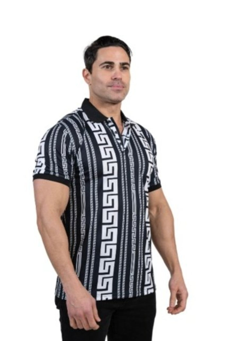 PRINTED MEN POLO SHIRT