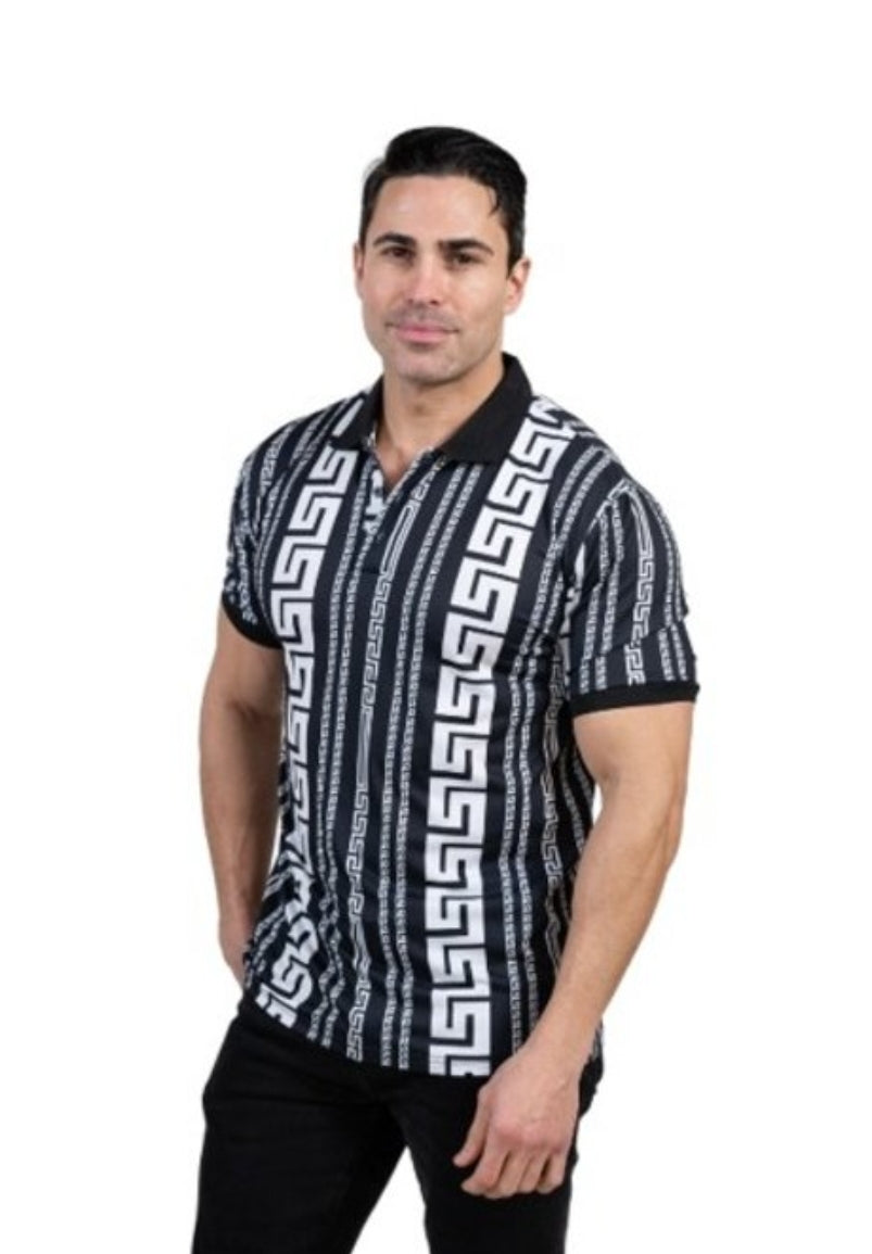 PRINTED MEN POLO SHIRT