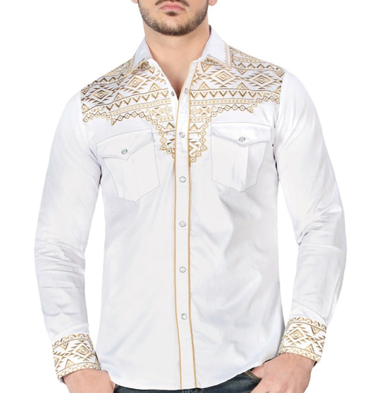 EMBROIDERED WESTERN MEN SHIRT