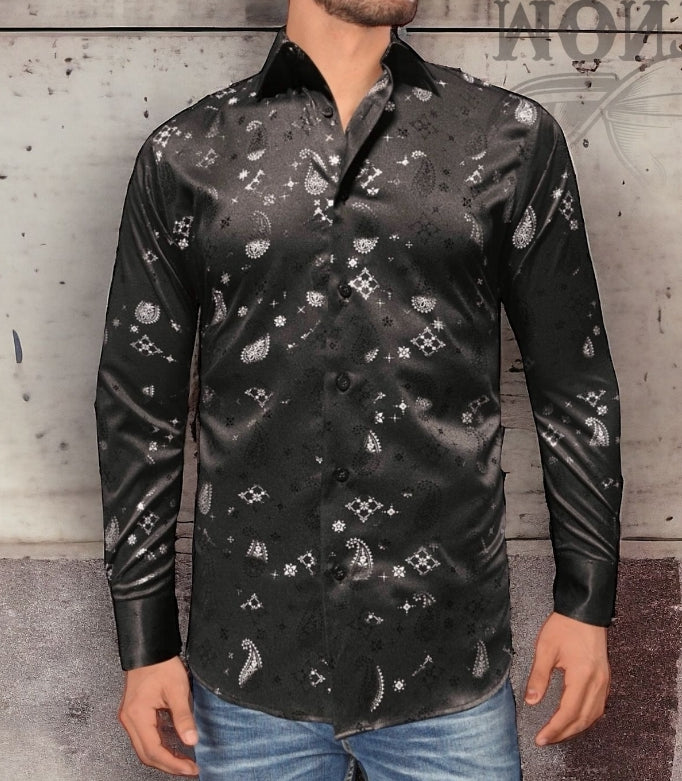 ELEGANT MODERN PRINT MEN SHIRT
