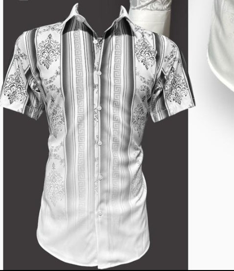 GREEK PRINTED MODERN FIT SHIRT