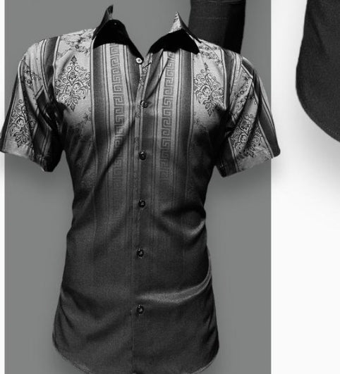 GREEK PRINTED MODERN FIT SHIRT