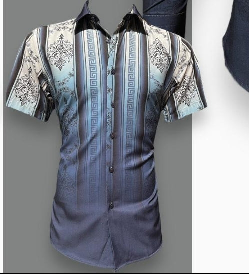 GREEK PRINTED MODERN FIT SHIRT
