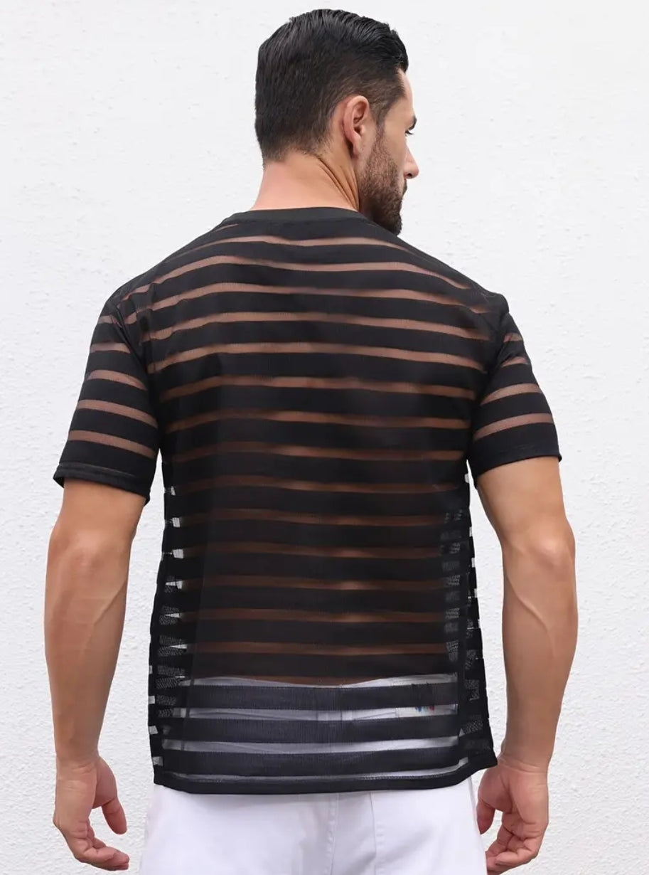 CREW NECK BREATHABLE SHORT SLEEVE T SHIRT