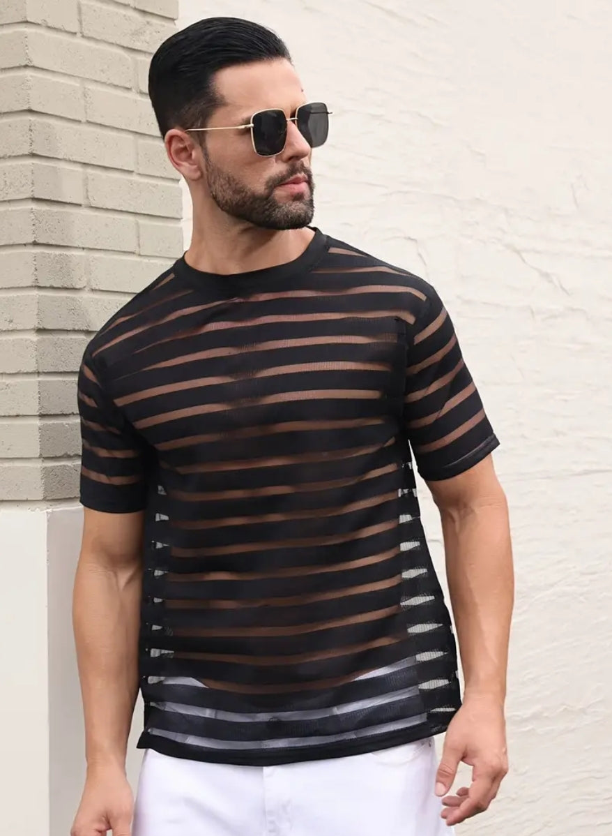 CREW NECK BREATHABLE SHORT SLEEVE T SHIRT