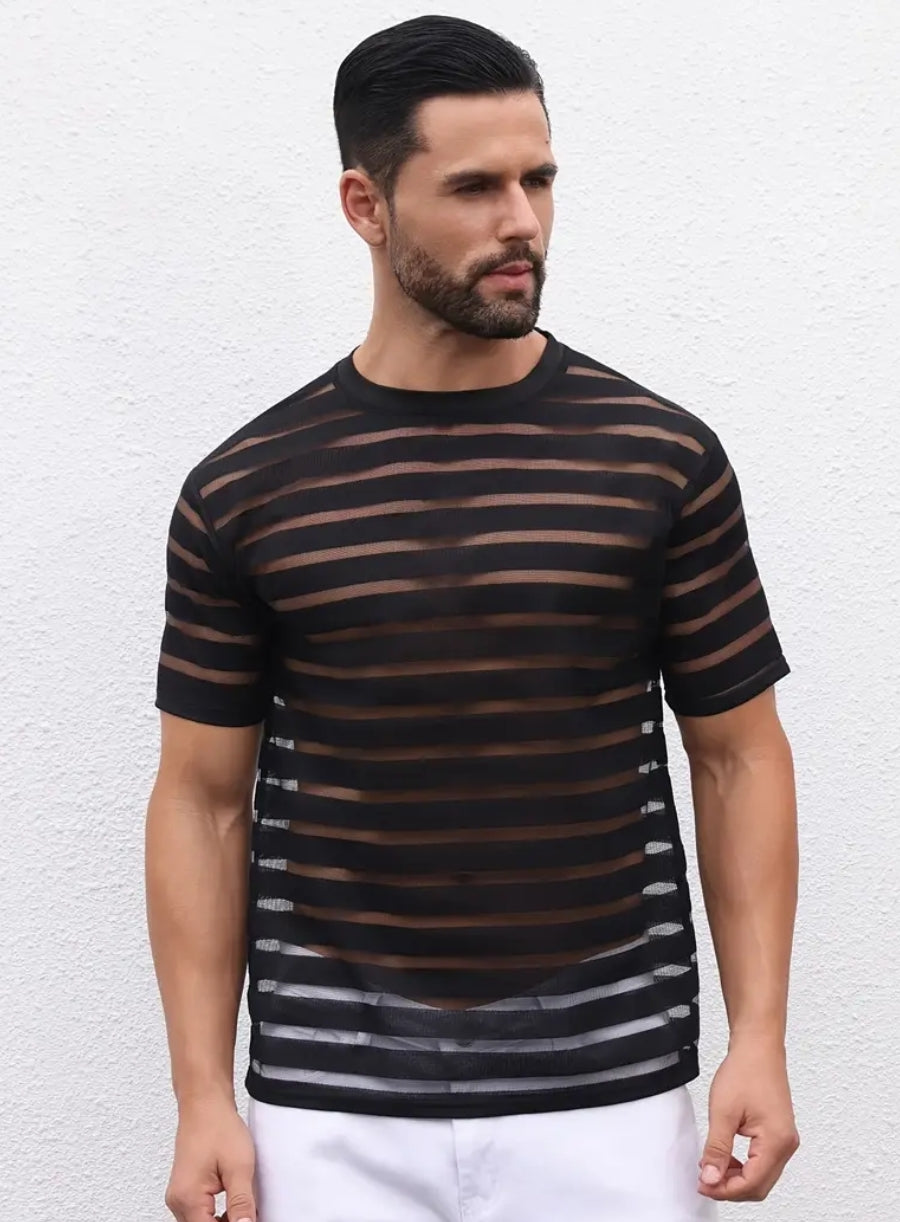 CREW NECK BREATHABLE SHORT SLEEVE T SHIRT