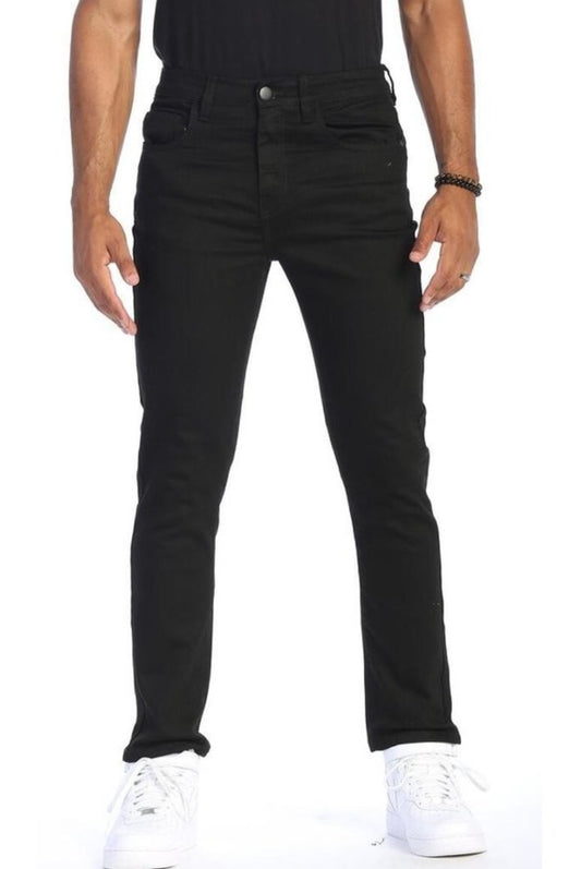 MEN SLIM FIT PLAIN PREMIUM STRETCH DENIM JEAN'S