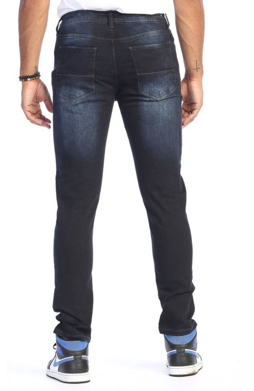 MEN SLIM FIT RIPPED PREMIUM STRETCH DENIM JEAN'S