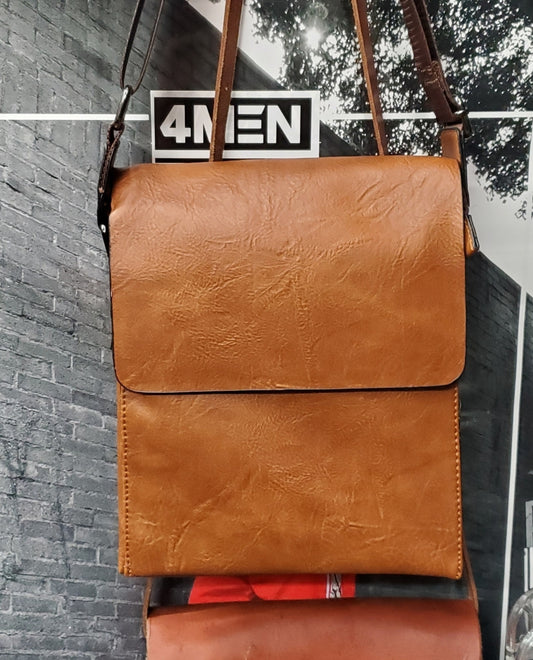 FAUX LEATHER CROSSBODY BAG