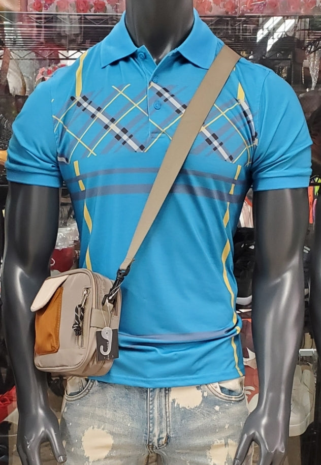 MEN FASHION STRETCH POLO SHIRT