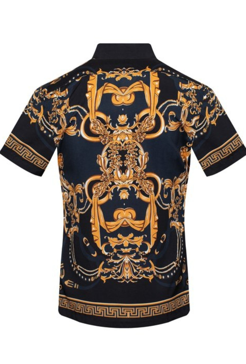 BAROQUE PRINTED SHORT SLEEVE SHIRT