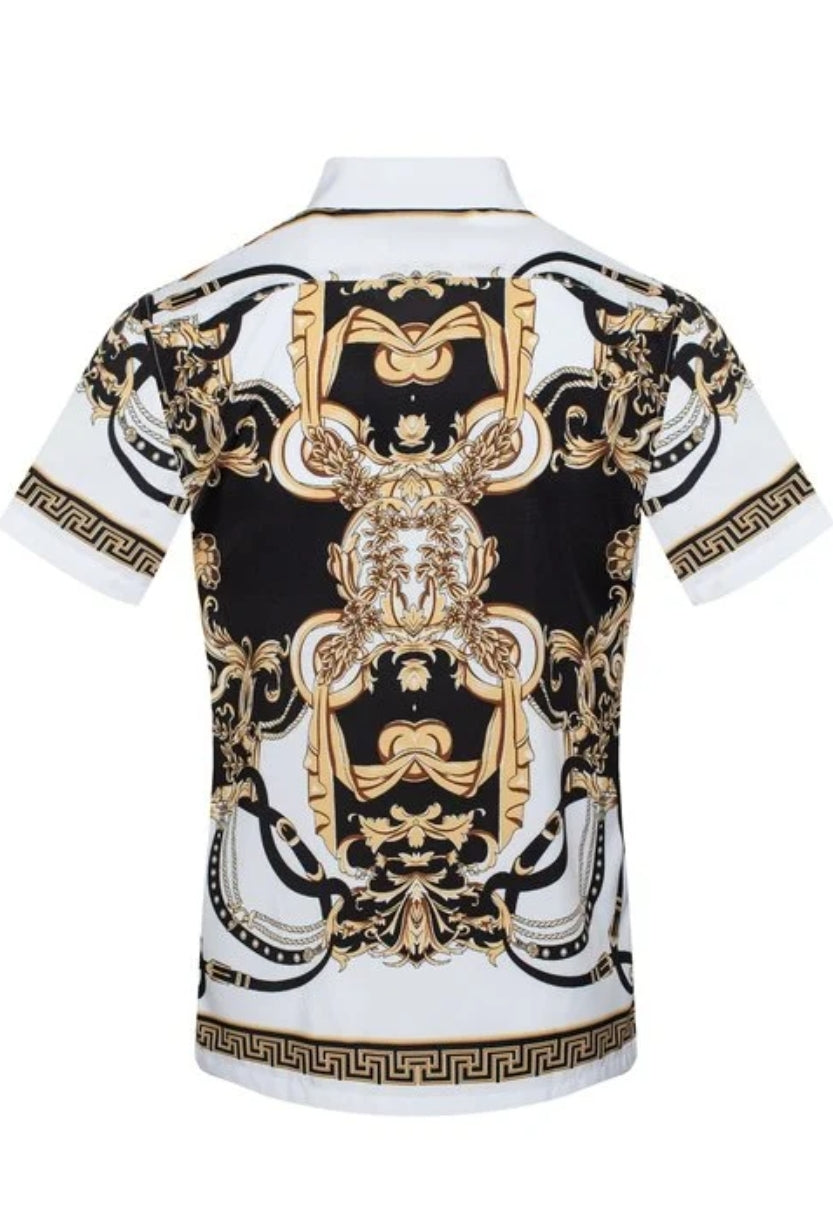 BAROQUE PRINT SHORT SLEEVE SHIRT