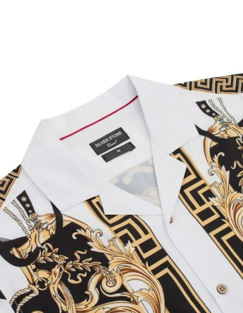 BAROQUE PRINT SHORT SLEEVE SHIRT