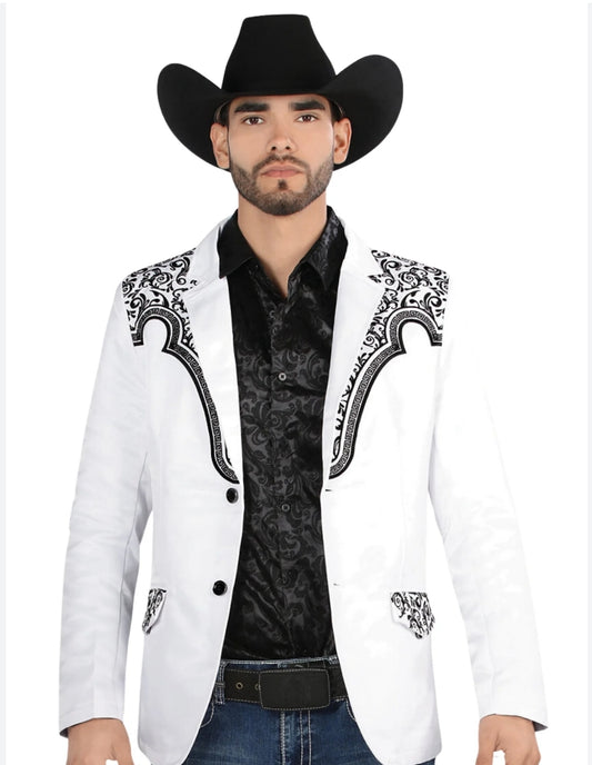 WESTERN EMBROIDERED MEN'S BLAZER