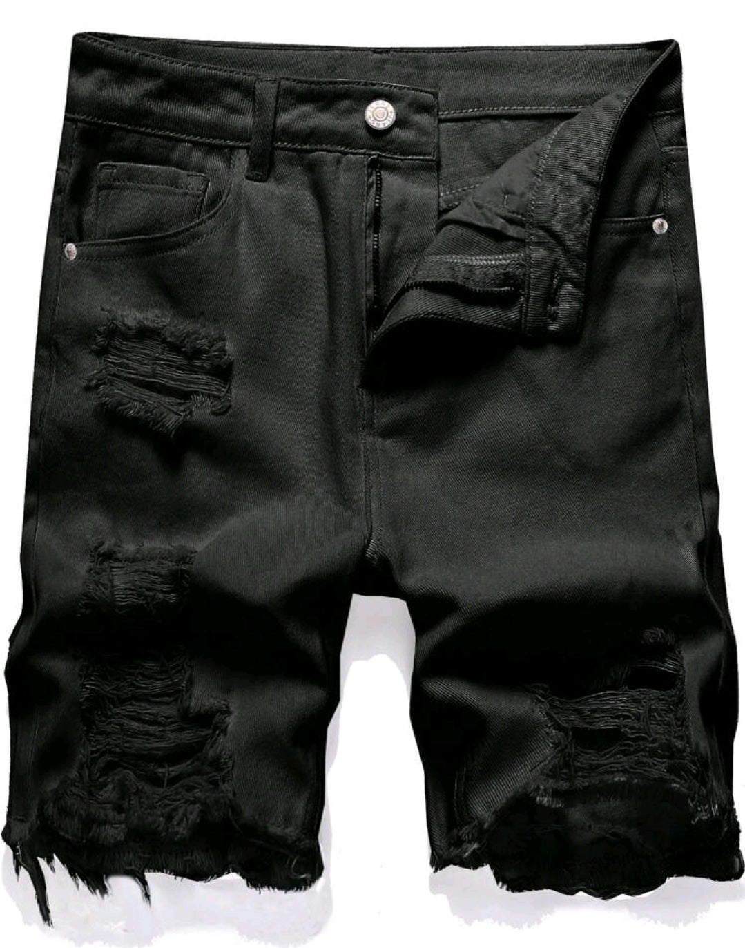MEN RIPPED DENIM SHORT