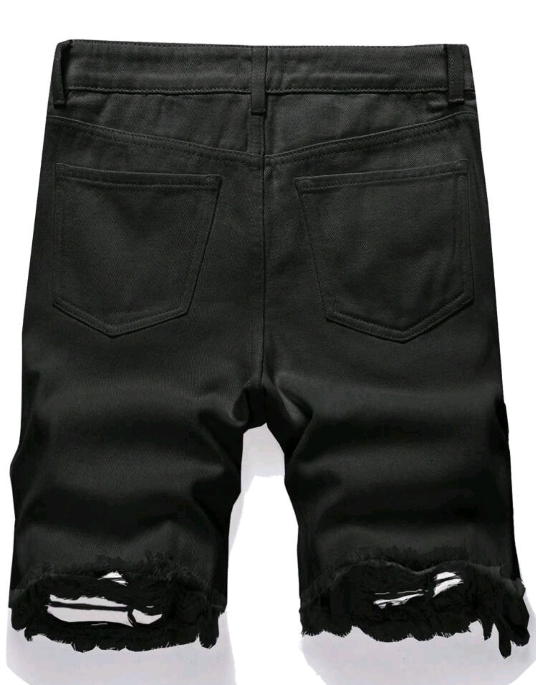 MEN RIPPED DENIM SHORT