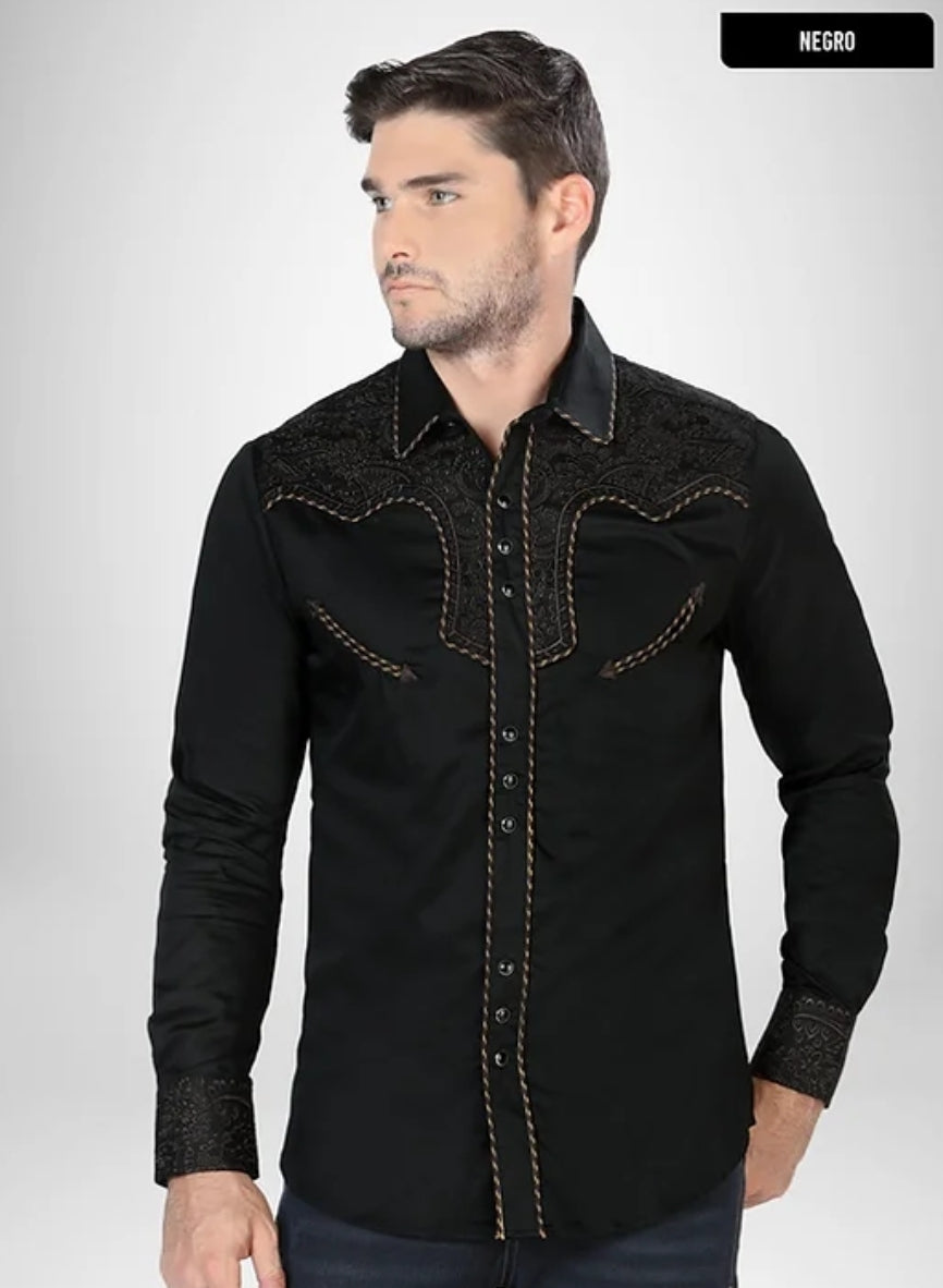 MEN'S WESTERN EMBROIDERED SHIRT